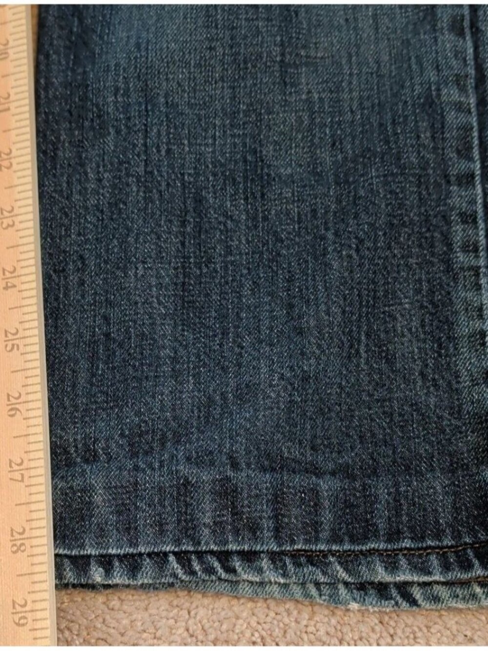 Levis 514 Jeans Mens W34 L28 Straight Leg Regular Fit Medium Wash Denim - Picture 13 of 14